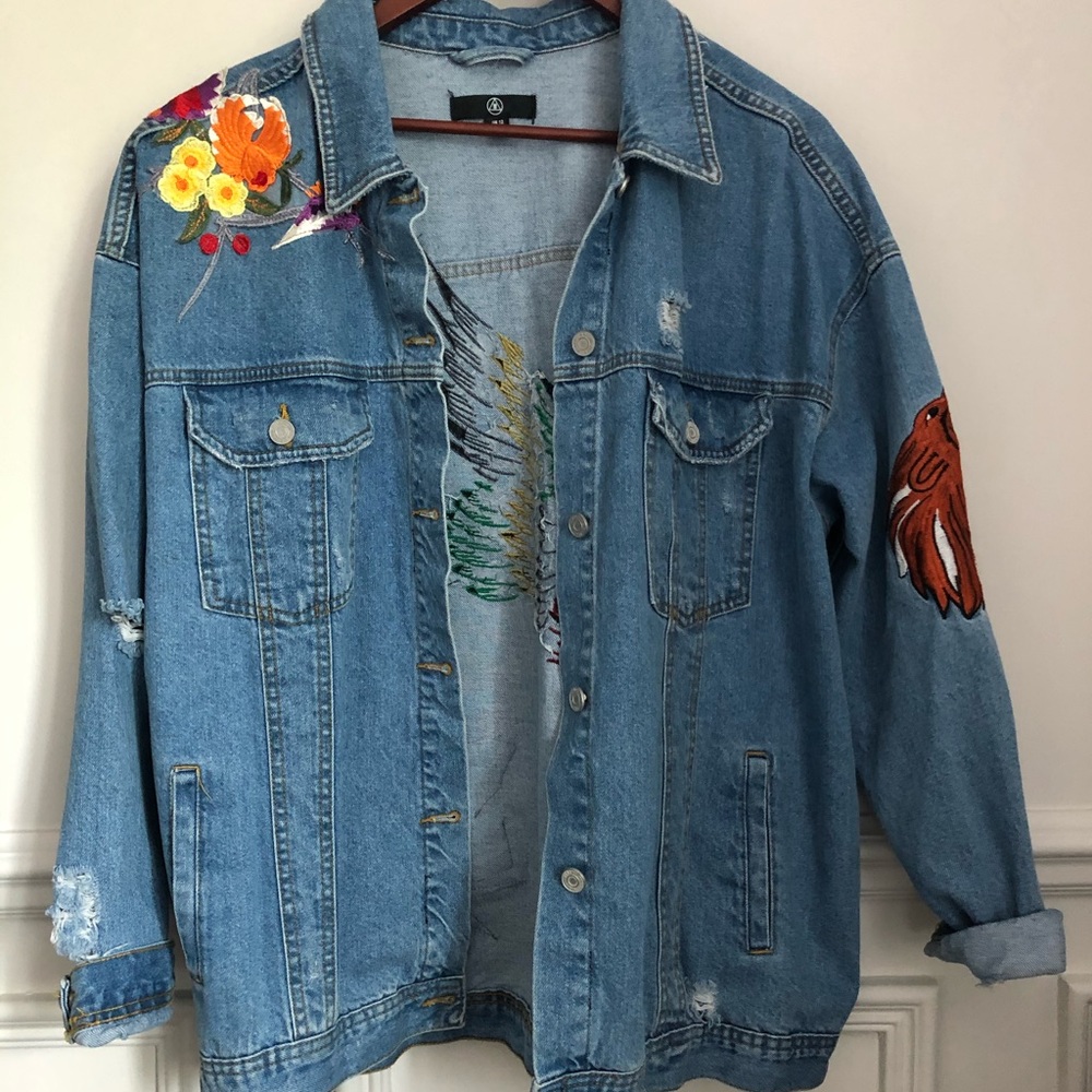 Missguided oversized denim jacket